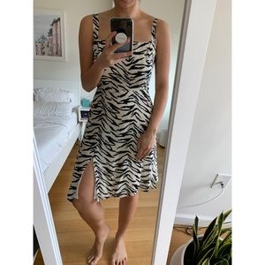 🌟SALE🌟Reformation zebra print mini dress sz 10